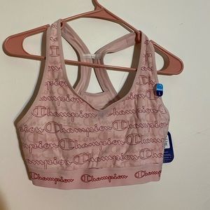 pink champion sports bra